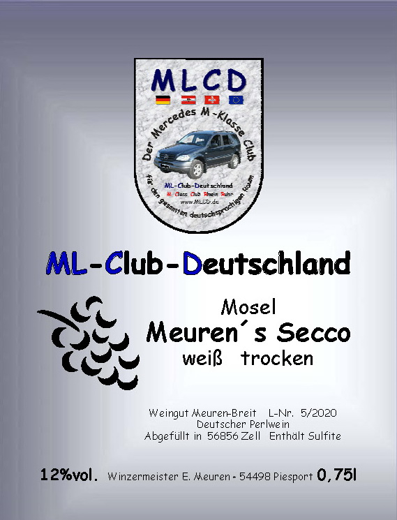 MLCD-Clubwein Mosel Secco Trocken