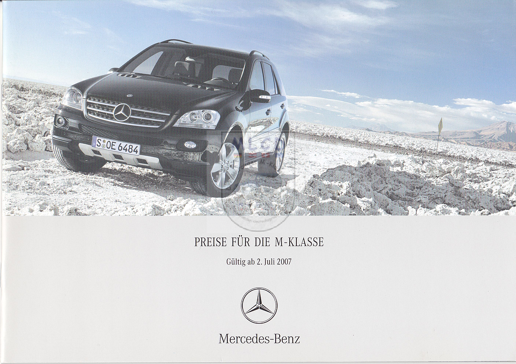 Mercedes-Benz W164 PREISE FÜR DIE M-KLASSE 2007 07 Juli